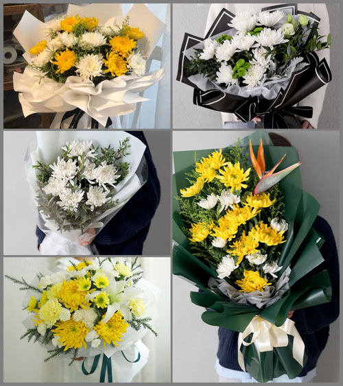 广西百色田东县朔良镇白事花束代送